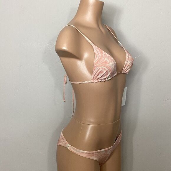 New. L*SPACE metallic swirl bikini set. Retails $198 small - Picture 3 of 16